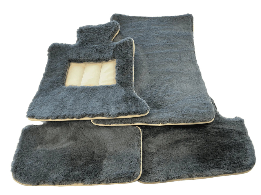 Sheepskin Floor Mats For Rolls Royce Ghost Series II (2021-2024) ER56 Design Brand - AutoWin