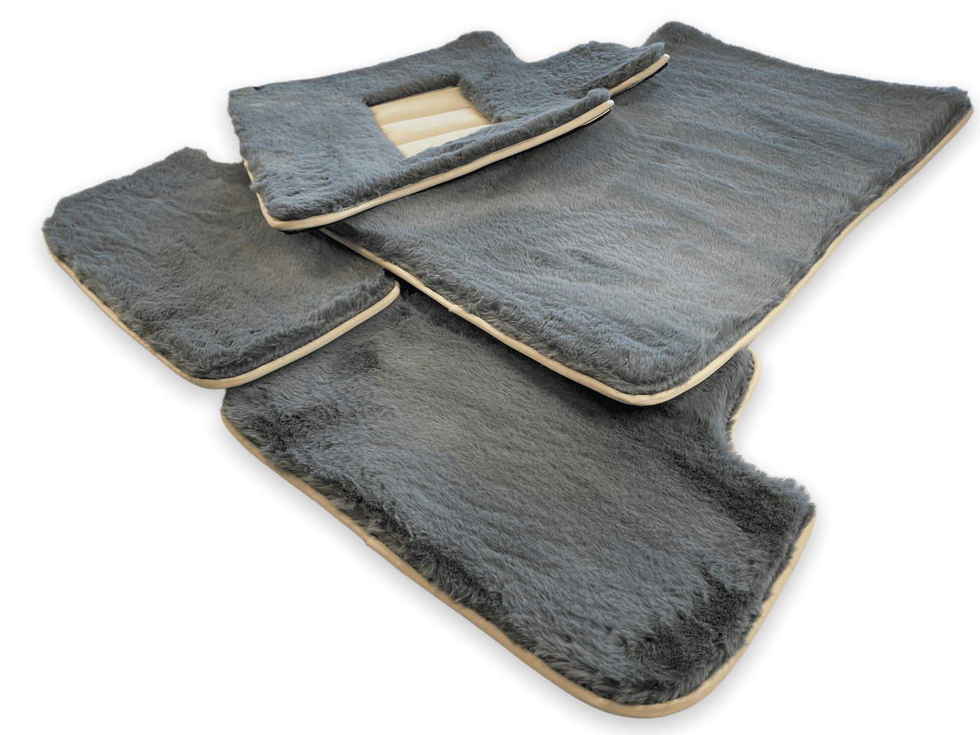 Sheepskin Floor Mats For Rolls Royce Spectre (2023-2024) ER56 Design Brand - AutoWin