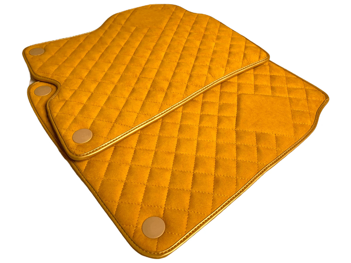 Tan Alcantara Floor Mats For Ferrari California 2008-2014 - AutoWin