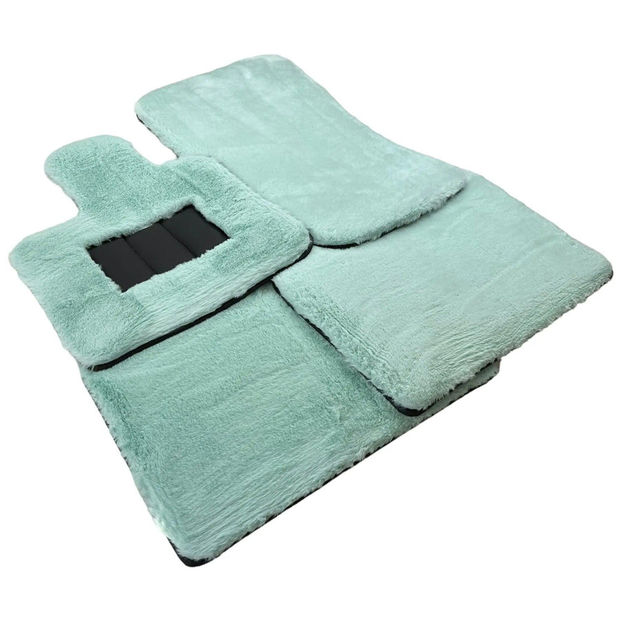 Tiffany Blue Sheepskin Floor Mats For Rolls Royce Spectre (2023-2024) ER56 Design Brand - AutoWin