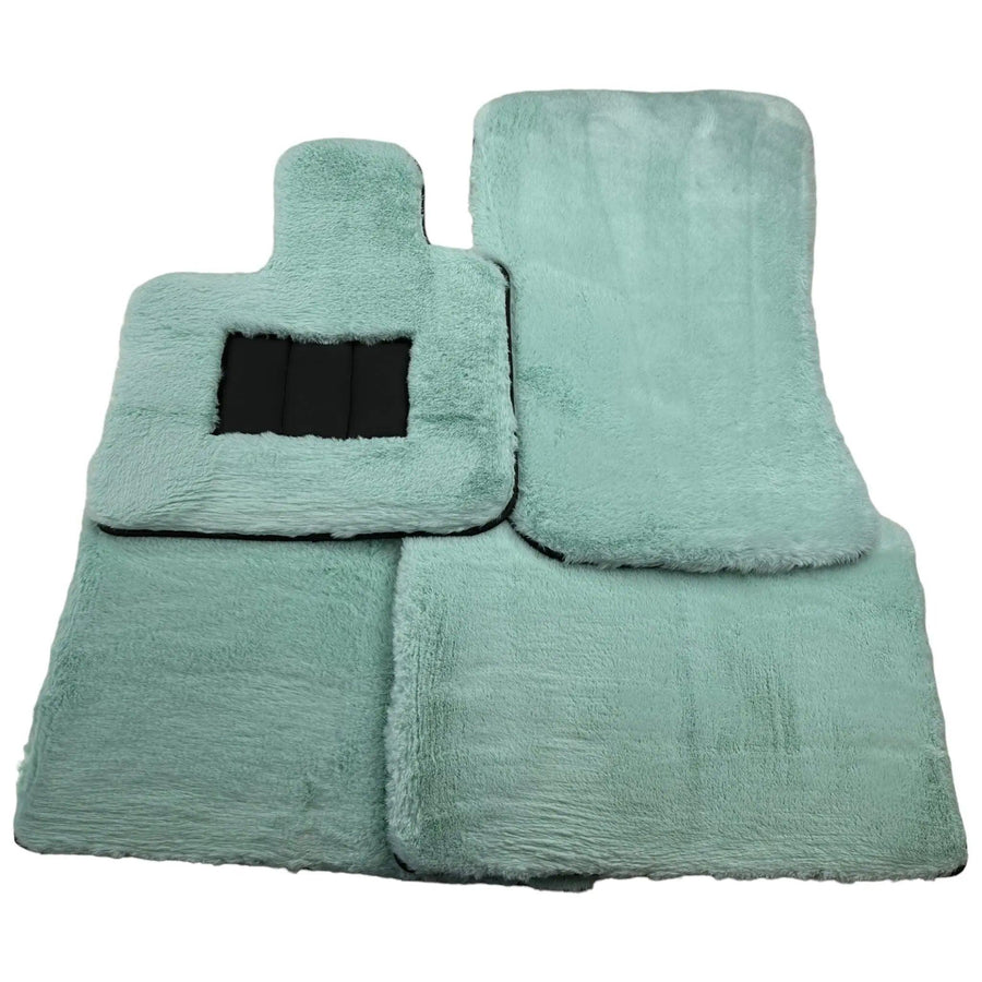 Tiffany Blue Sheepskin Floor Mats For Rolls Royce Spectre (2023-2024) ER56 Design Brand - AutoWin
