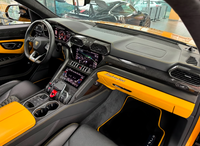 Floor Mats For Lamborghini Urus Black Tailored With Yellow Trim