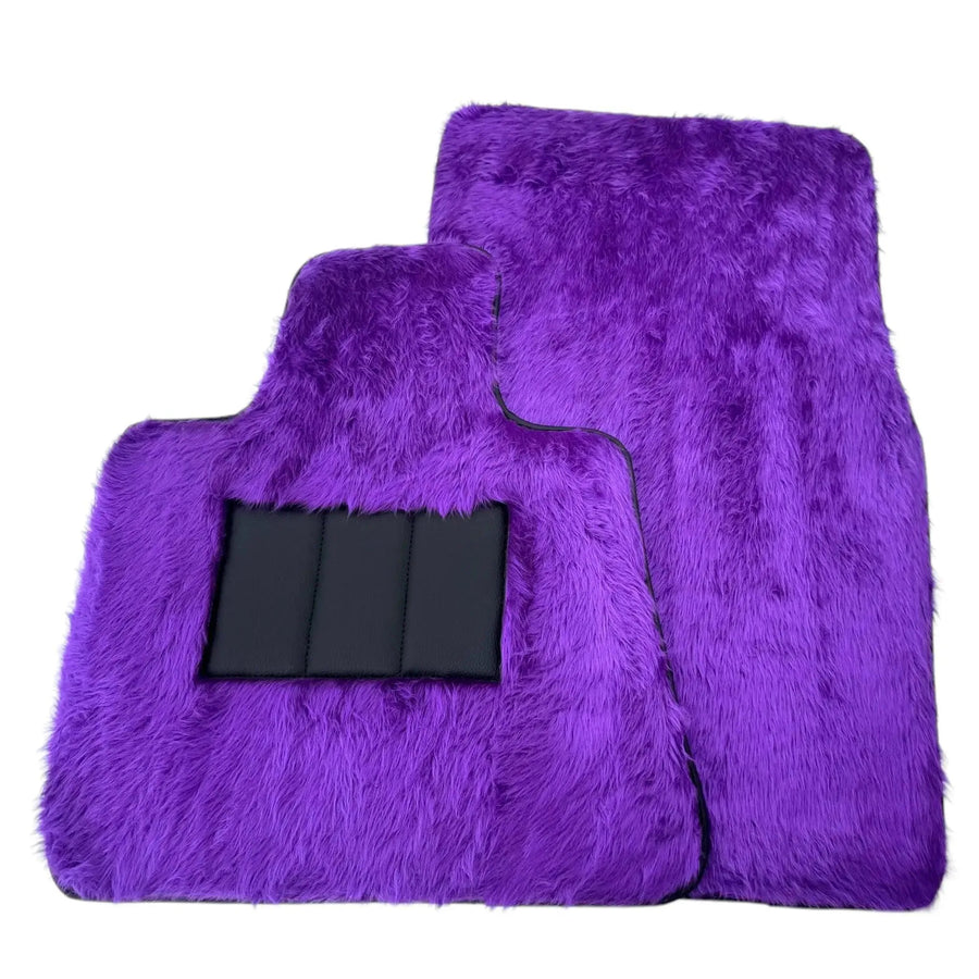 Violet Sheepskin Floor Mats for Rolls-Royce Dawn (2016-2023) - AutoWin