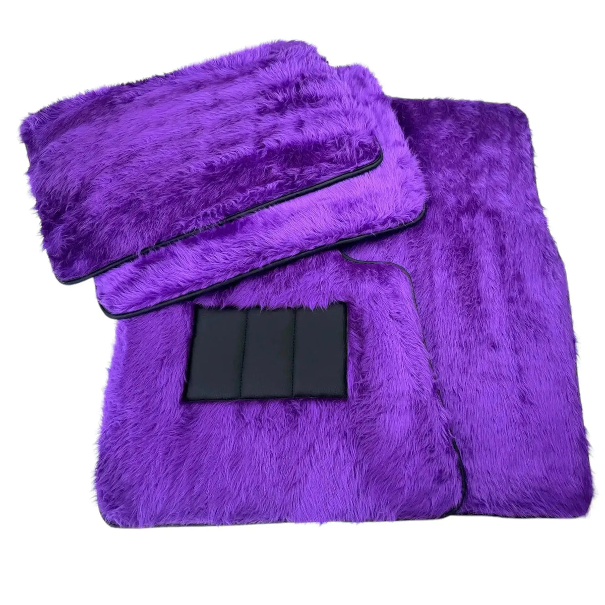 Violet Sheepskin Floor Mats for Rolls-Royce Phantom Sedan (2003-2016)