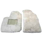 White Sheepskin Floor Mats for Bentley Continental GT (2011–2018) ER56 Design - AutoWin