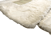White Sheepskin Floor Mats For Bentley Continental GTC (2006–2011) Er56 Design - AutoWin