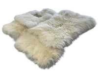 Weiße Schaffell-Autofußmatten für Rolls Royce Phantom VIII (2017-2024) ER56 Design Marke - AutoWin