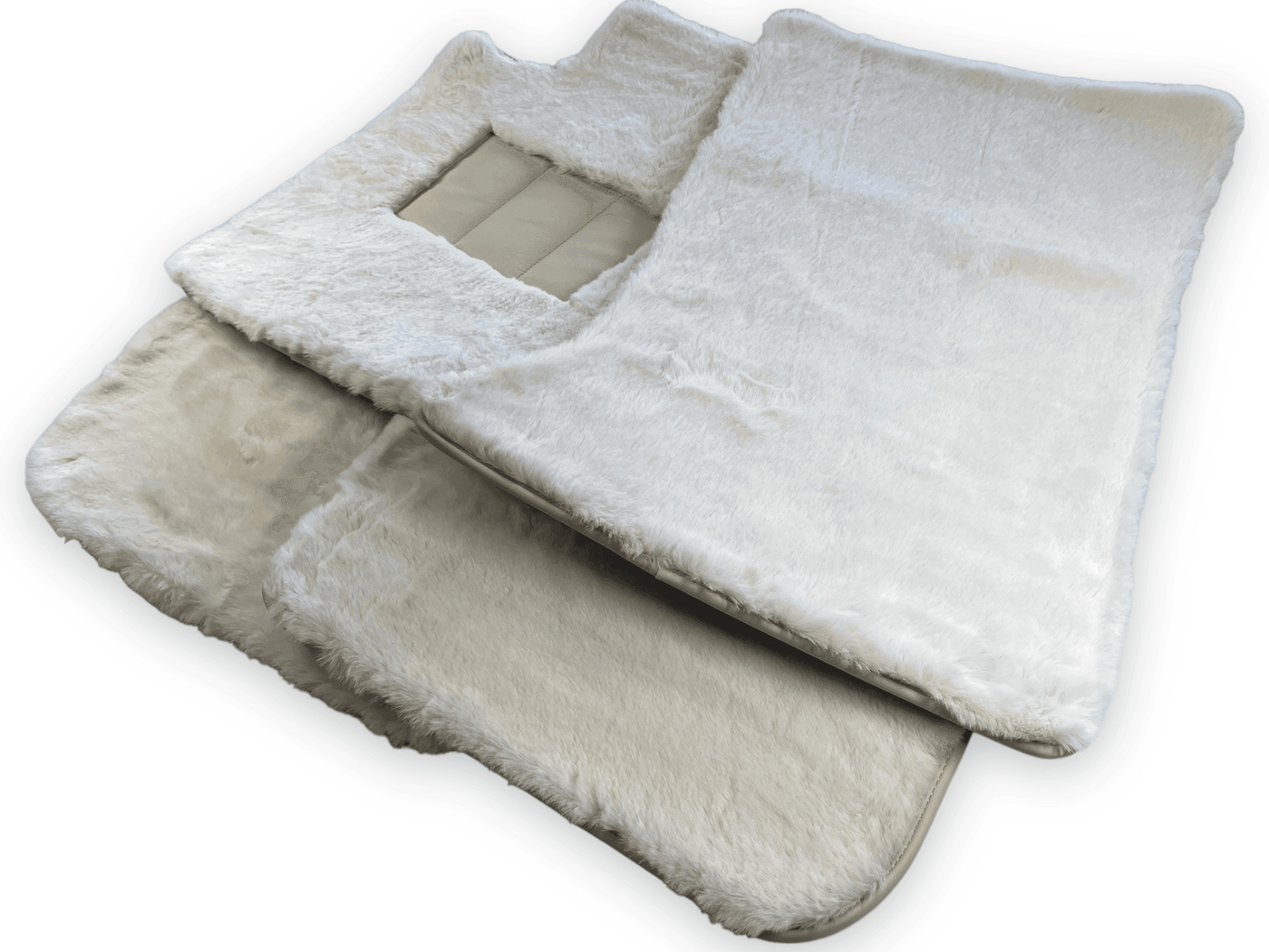White Sheepskin Mats for Rolls Royce Spectre (2023-2024)