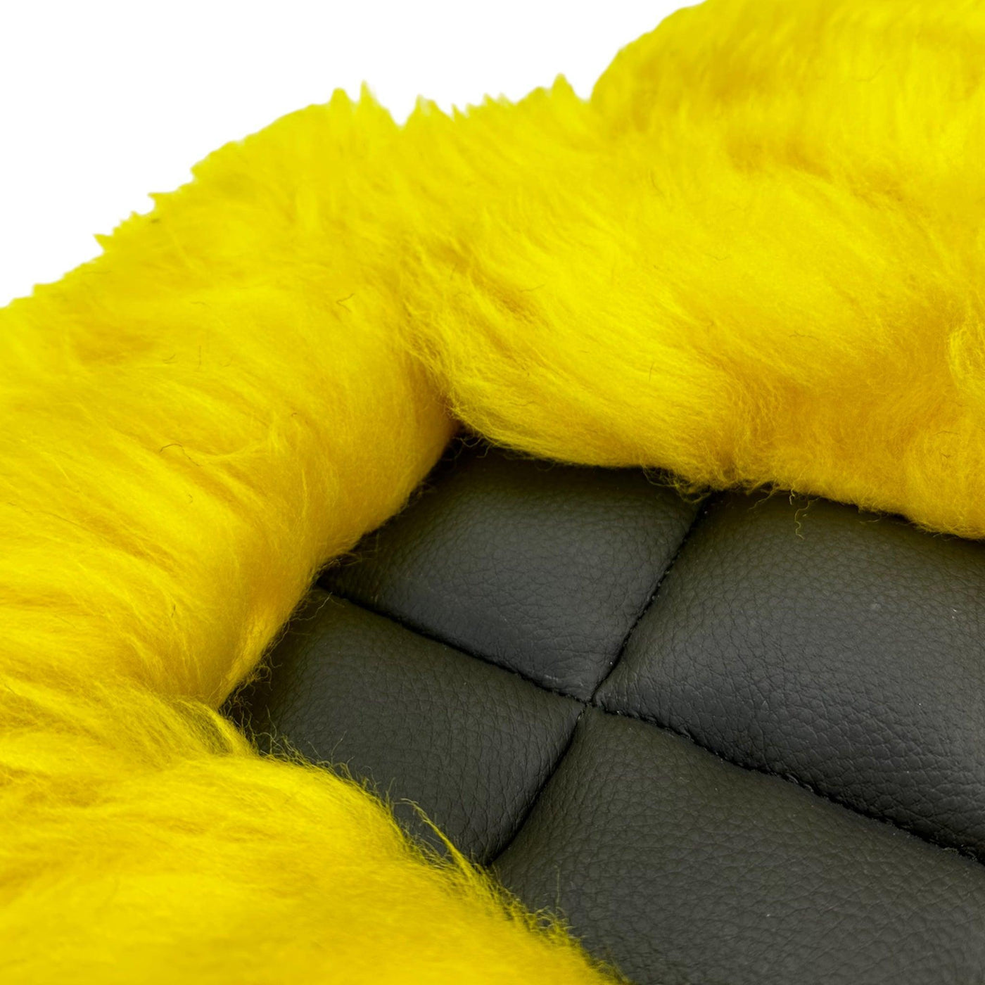 Yellow Sheepskin Floor Mats for Rolls Royce Cullinan Rr31 (2018-2023) ER56 Design Brand - AutoWin