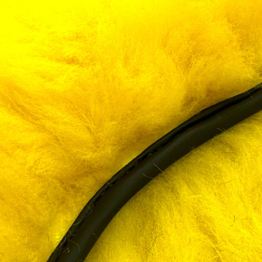 Yellow Sheepskin Floor Mats for Rolls Royce Phantom Drophead Coupe (2007-2016) ER56 Design Brand - AutoWin