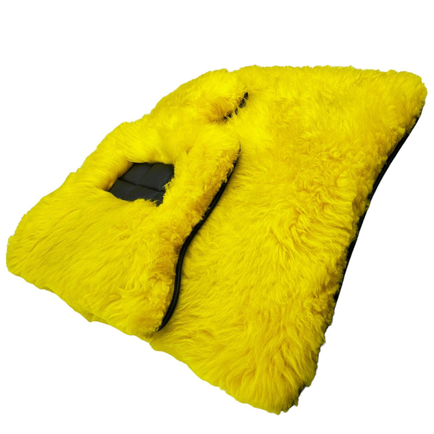 Yellow Sheepskin Floor Mats for Rolls-Royce Spectre (2023-2024) ER56 Design Brand - AutoWin