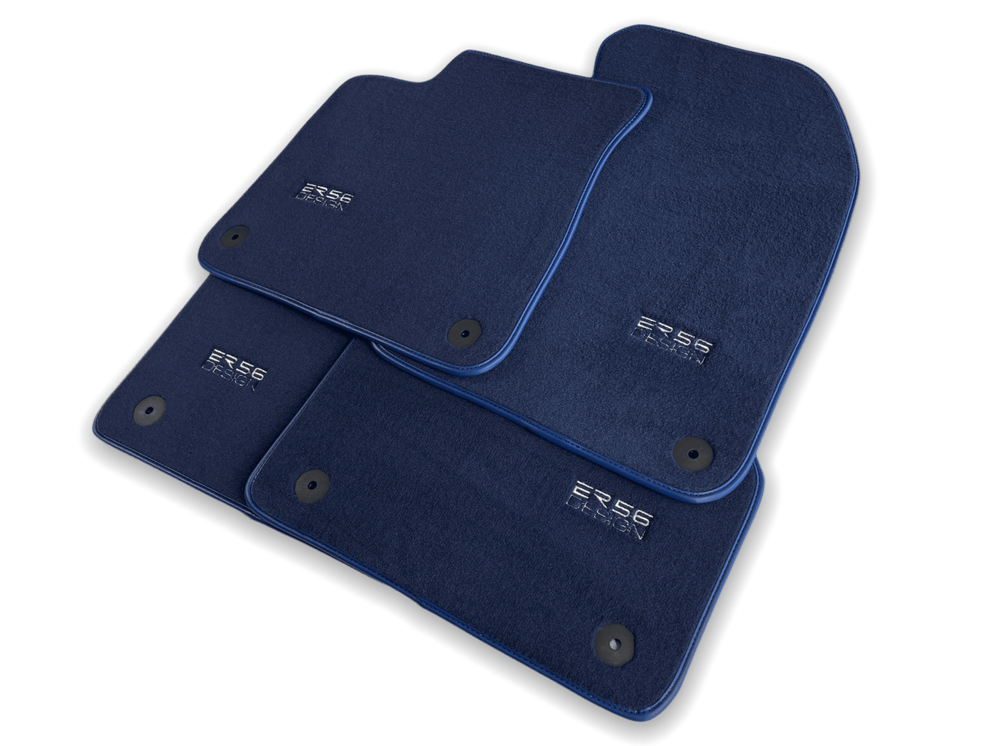 Dark Blue Floor Mats for Audi A1 3-door Hatchback 2010-2018 | ER56 Design - AutoWin