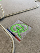 Beige Floor Mats For BMW 6 Series F06 Gran Coupe ROVBUT Brand Tailored Set Perfect Fit Green SNIP Collection - AutoWin