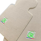 Beige Floor Mats For BMW X3M Series F97 Tailored Set Perfect Fit Green - AutoWin
