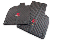 Black Leather Floor Mats for Audi R8 2015-2023 - AutoWin