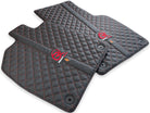 Black Leather Floor Mats for Audi R8 2015-2023 - AutoWin