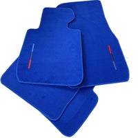 Blue Floor Mats For BMW 7 Series G11 With M Package - AutoWin