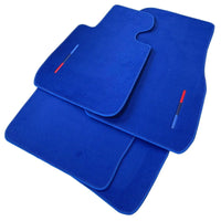 Blue Floor Mats For BMW X4 Series G02 With M Package - AutoWin