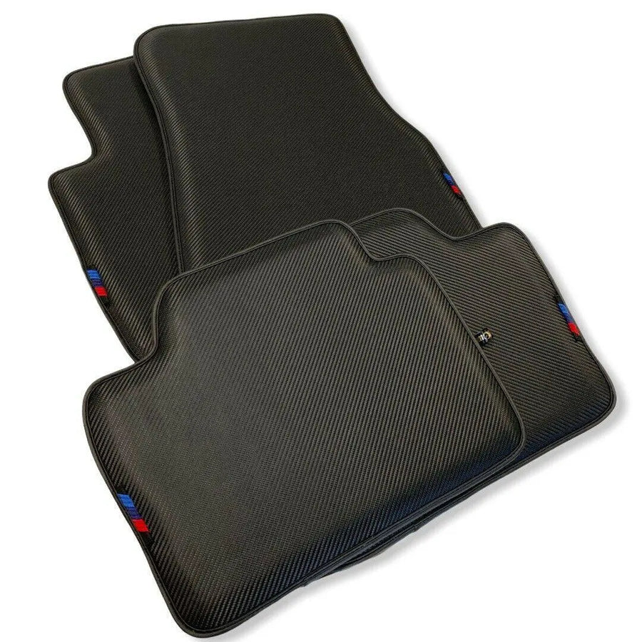 Floor Mats For BMW 4 Series F32 Brand Carbon Fiber Leather - AutoWin