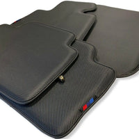 Floor Mats For BMW 7 Series G12 Carbon Fiber Leather - AutoWin