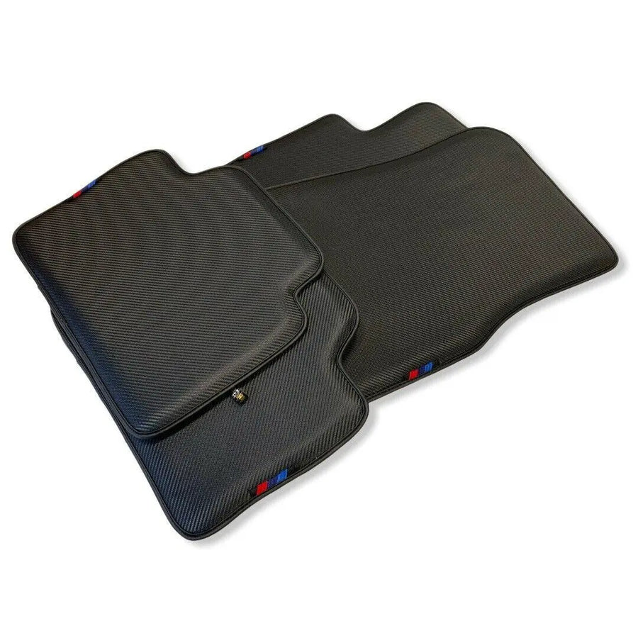 Floor Mats For BMW X2 Series F39 Autowin Brand Carbon Fiber Leather - AutoWin
