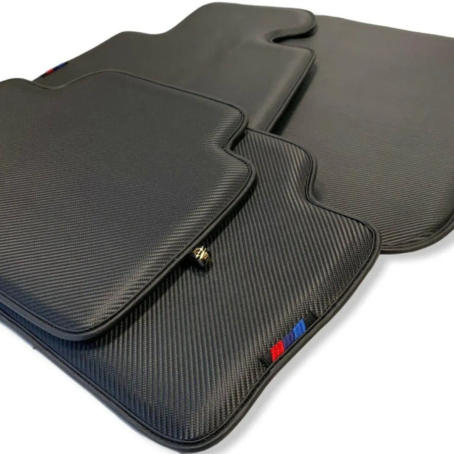 Floor Mats For BMW X3M Series F97 Autowin Brand Carbon Fiber Leather - AutoWin