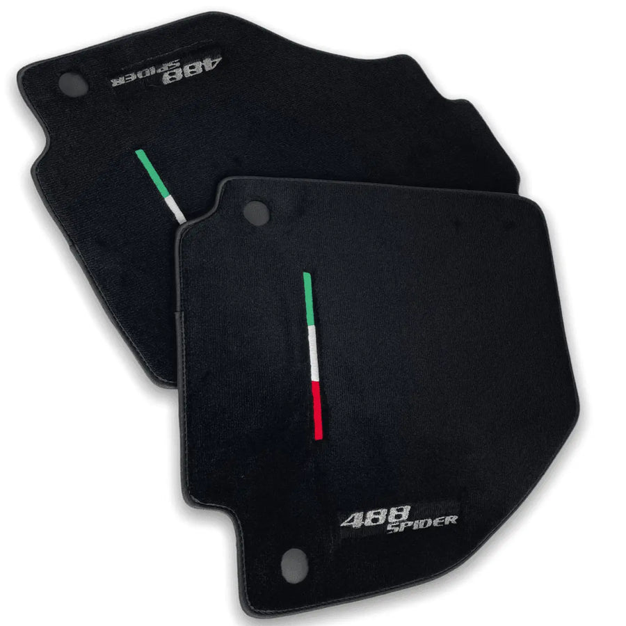 Floor Mats For Ferrari 488 Spider 2015-2022 AutoWin Brand Italian Edition - AutoWin