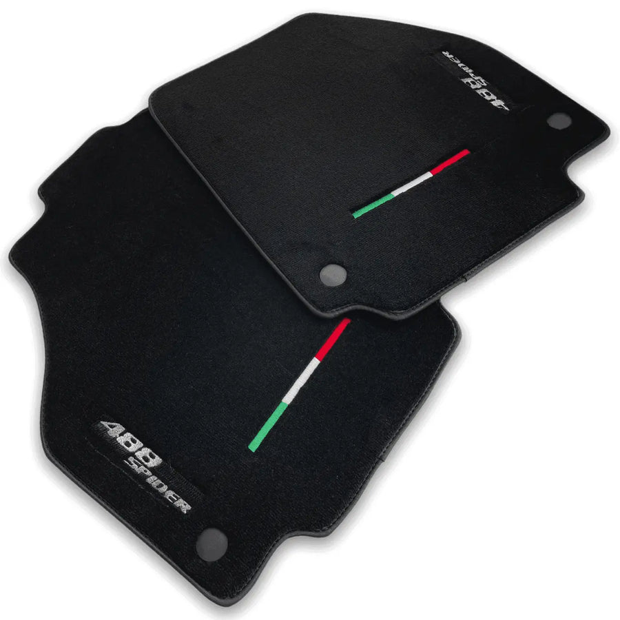 Floor Mats For Ferrari 488 Spider 2015-2022 AutoWin Brand Italian Edition - AutoWin