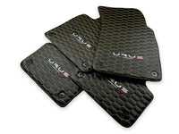 Floor Mats For Lamborghini Urus Leather Yellow Stitching - AutoWin