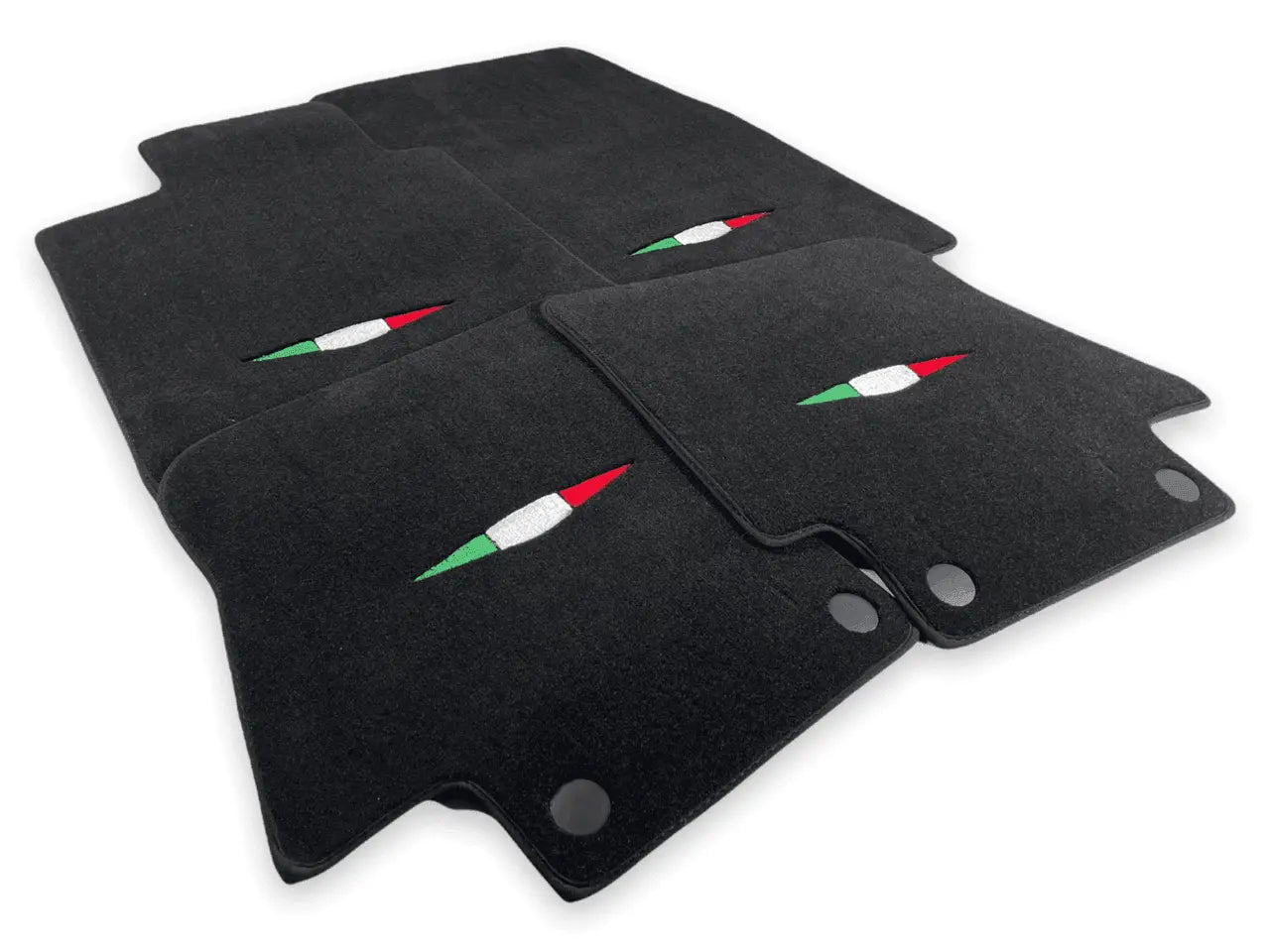 Floor Mats For Maserati GranCabrio I (2010-2019) Black IT Edition - AutoWin