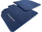Floor Mats for Lamborghini Aventador Dark Blue Color - AutoWin