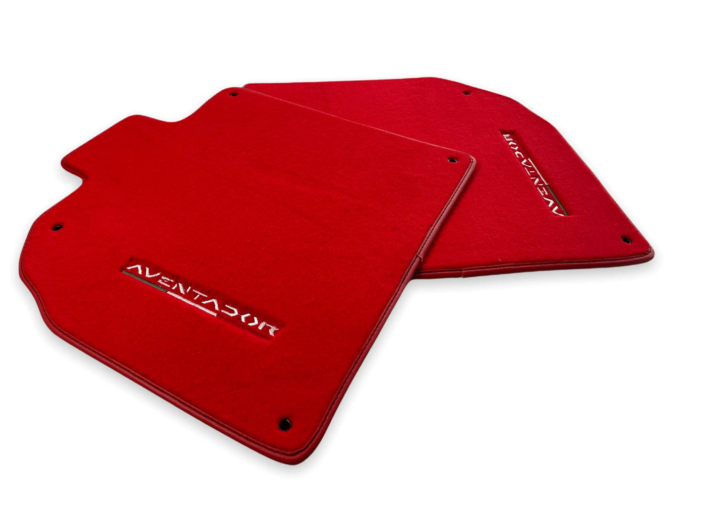 Floor Mats for Lamborghini Aventador Red Color Carpet - AutoWin