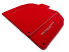 Floor Mats for Lamborghini Aventador Red Color Carpet - AutoWin