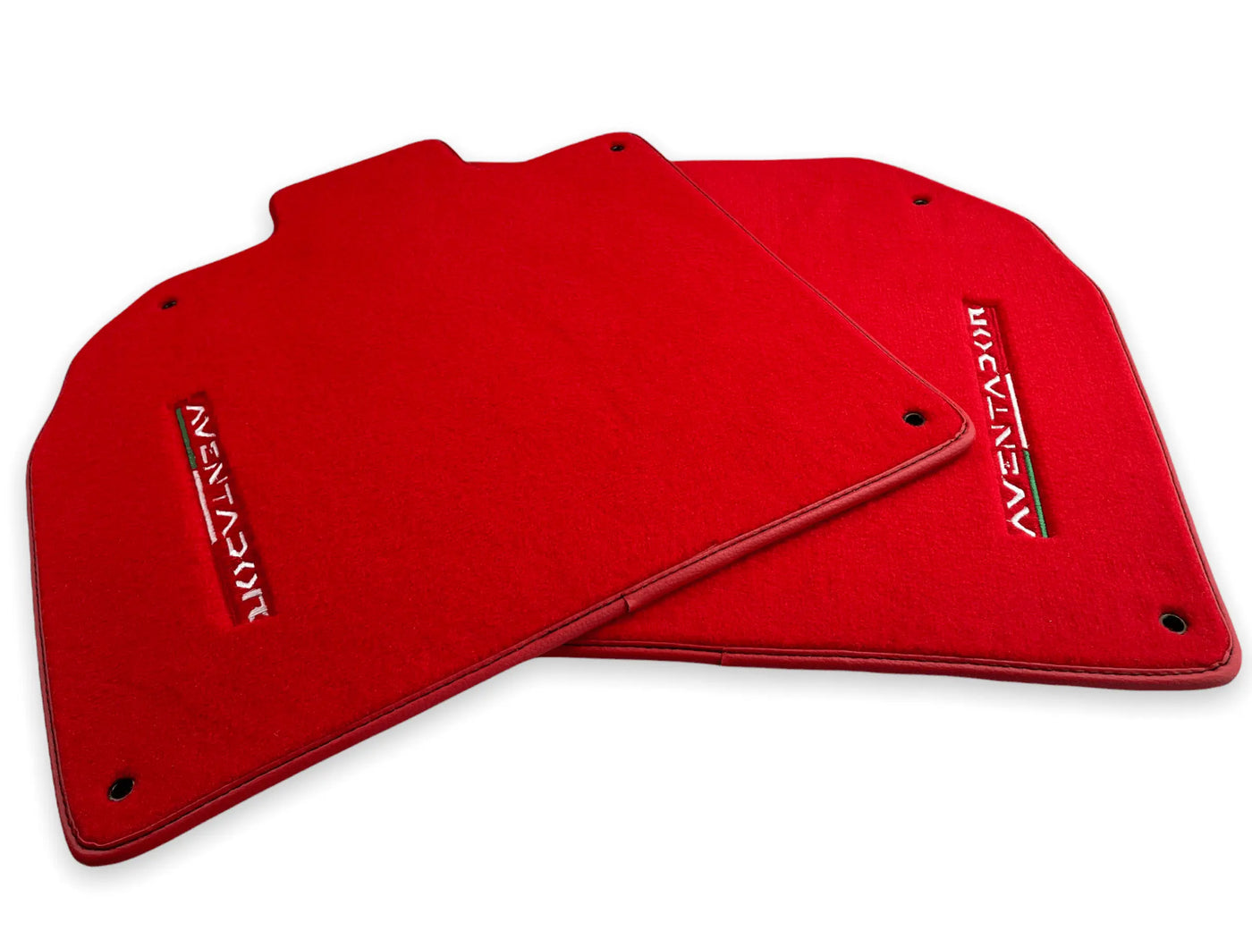 Floor Mats for Lamborghini Aventador Red Color Carpet - AutoWin