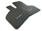 Green Stitched Leather Mats for Lamborghini Huracan