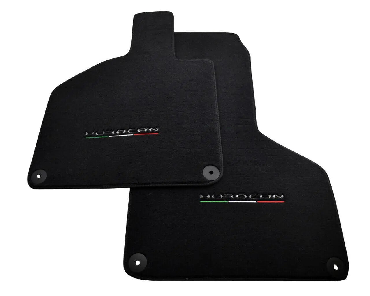 Floor Mats for Lamborghini Huracan With Italian Flag and Huracan Logo - AutoWin