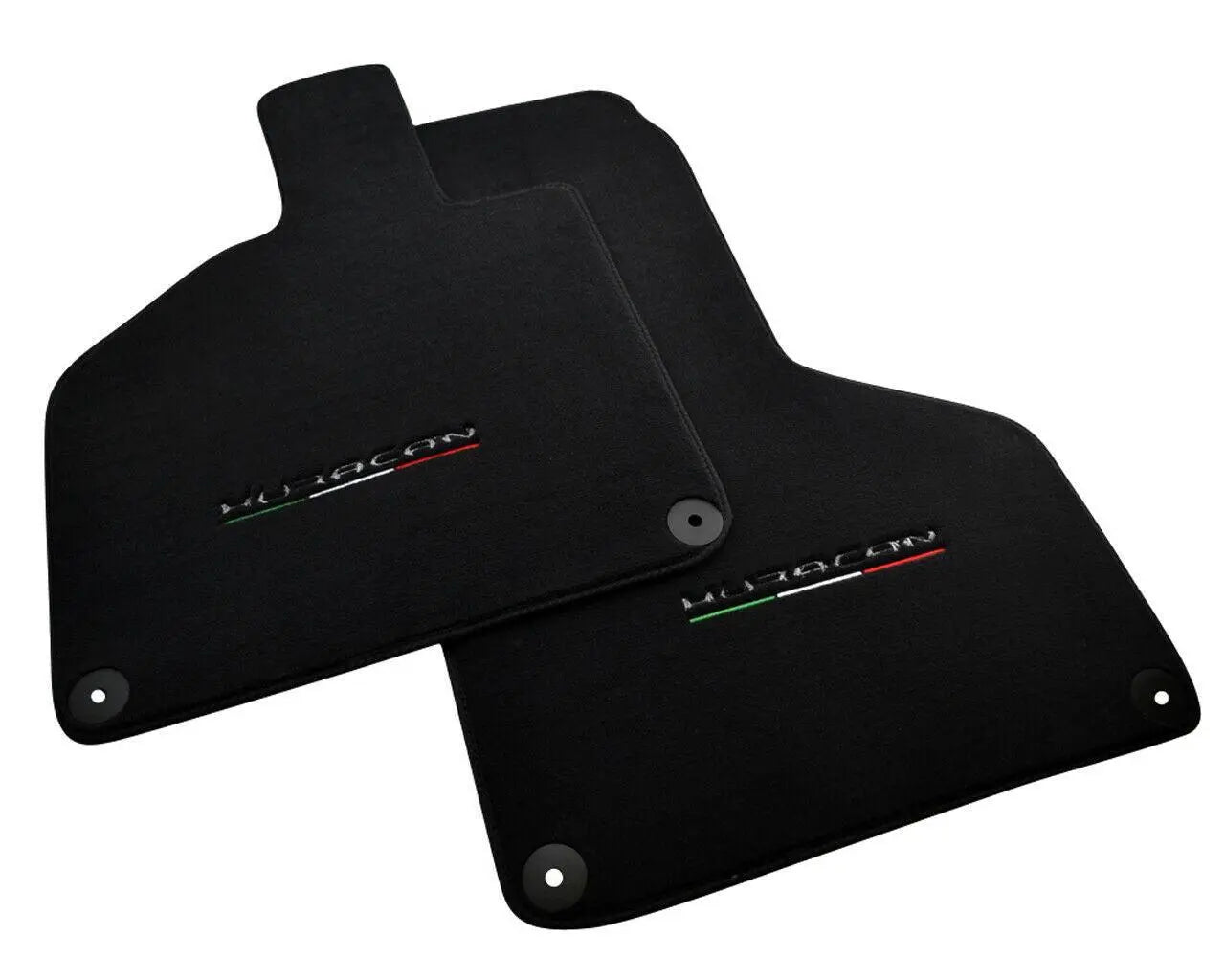 Floor Mats for Lamborghini Huracan With Italian Flag and Huracan Logo - AutoWin