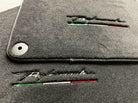 Floor Mats for Lamborghini Huracan With Italian Flag and Perfomante Logo - AutoWin