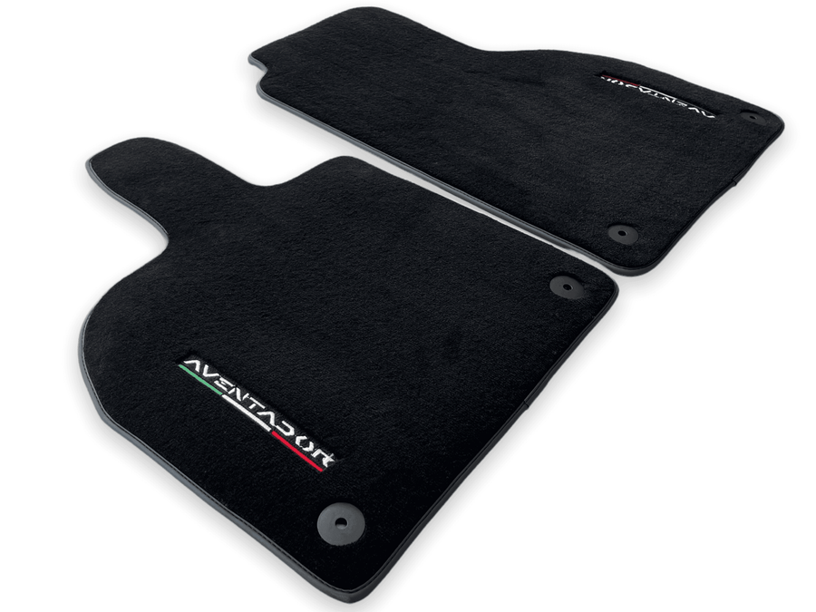 Floor Mats for Lamborghini Aventador Black Color Carpet - AutoWin