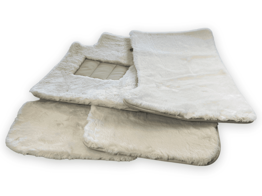 Luxury White Sheepskin Floor Mats for Rolls Royce Ghost Series II (2021-2024)