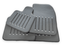 Leather Floor Mats For Rolls Royce Black Badge Ghost Series II (2021-2024) Black - AutoWin