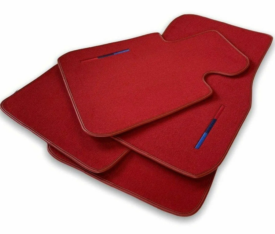 Red Floor Mats For BMW 1 Series E82 With M Package - AutoWin