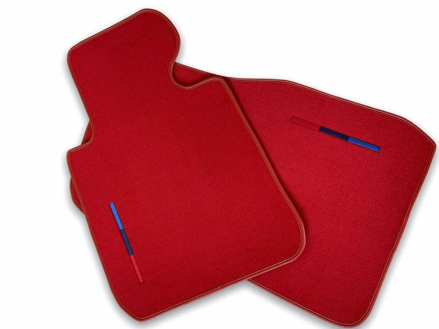 Red Floor Mats For BMW 5 Series F10 With M Package - AutoWin