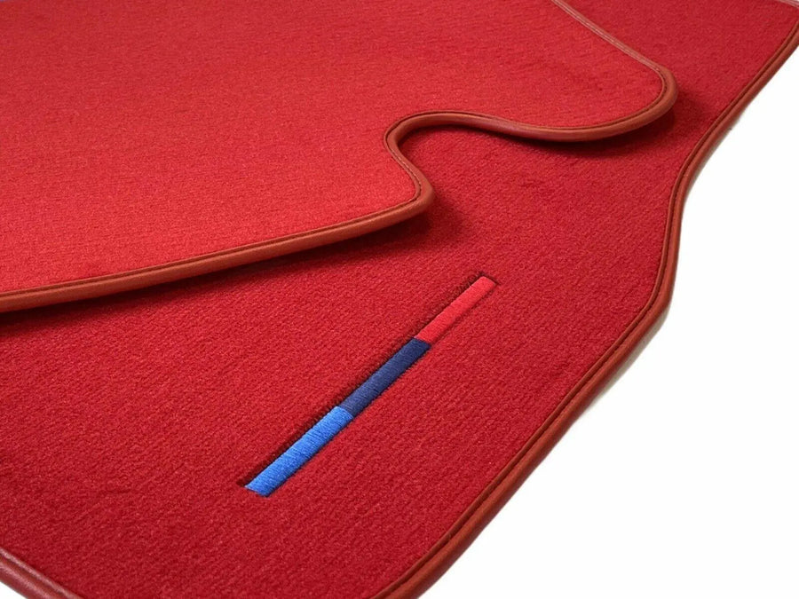 Red Floor Mats For BMW 5 Series F10 With M Package - AutoWin