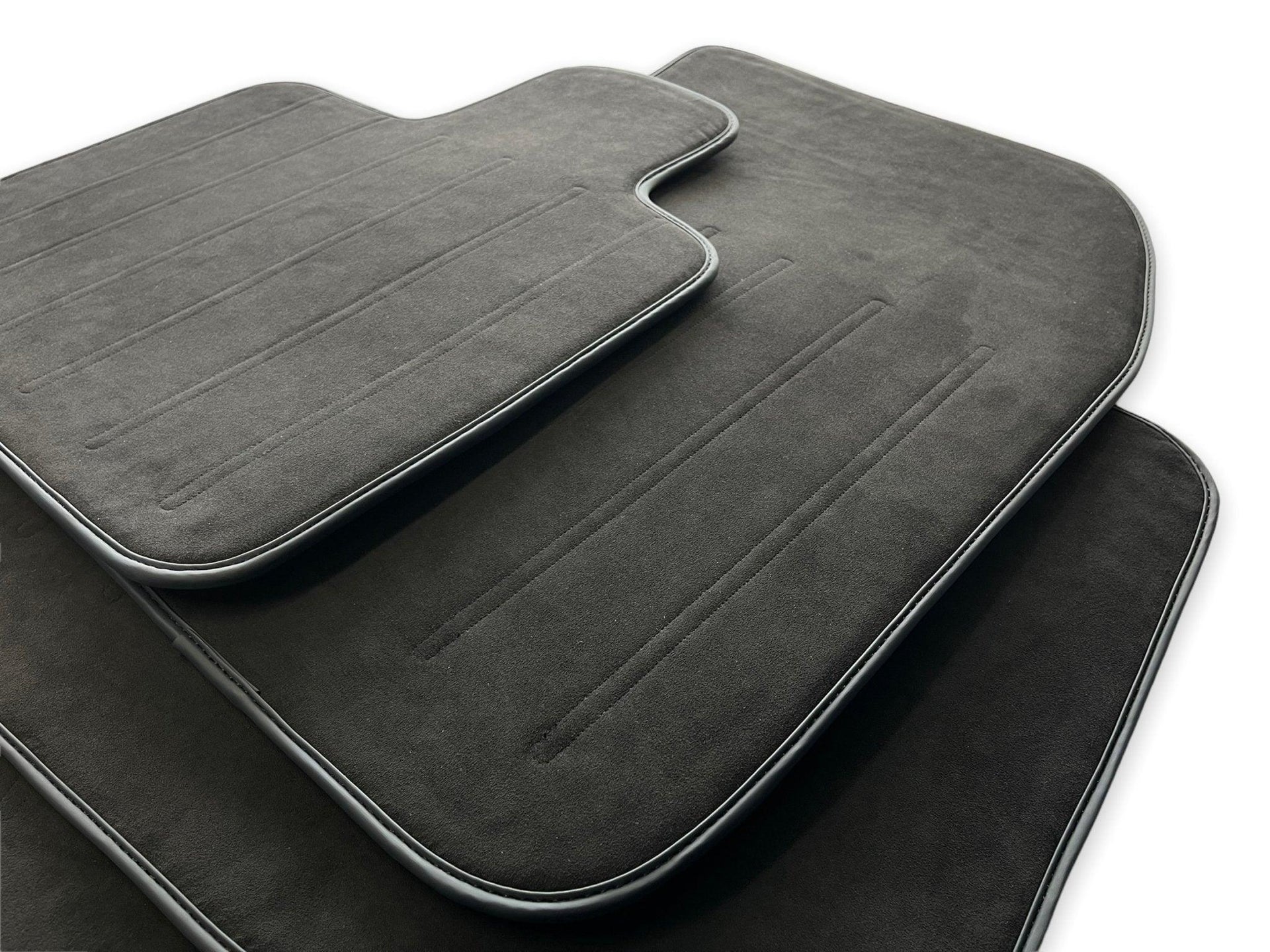 Alcantara Floor Mats For Rolls Royce Black Badge Ghost Series II (2021-2024) - AutoWin
