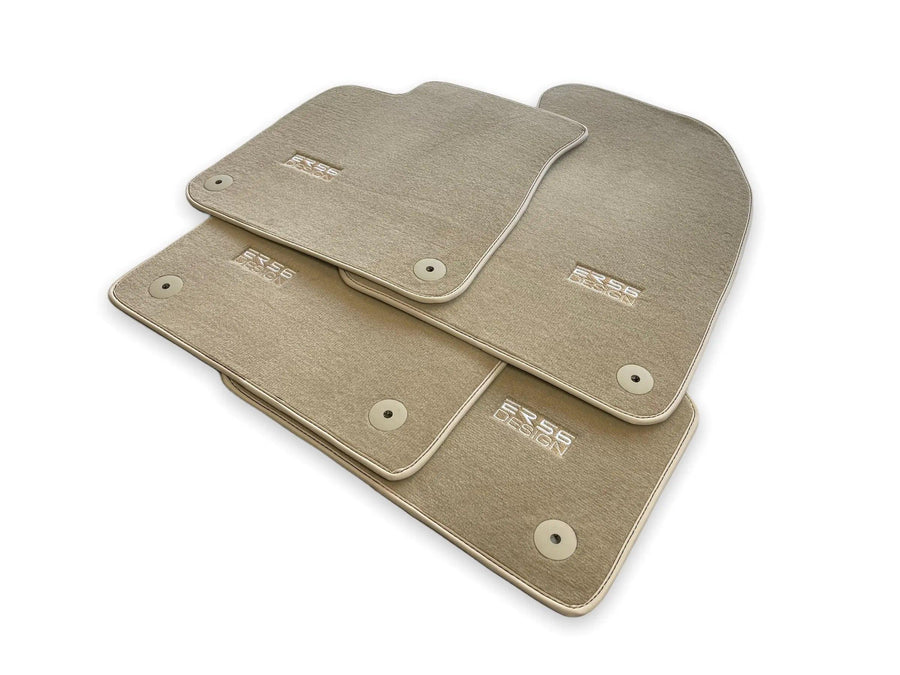 Beige Floor Mats for Audi A1 - 5-door Hatchback (2019-2024) | ER56 Design - AutoWin