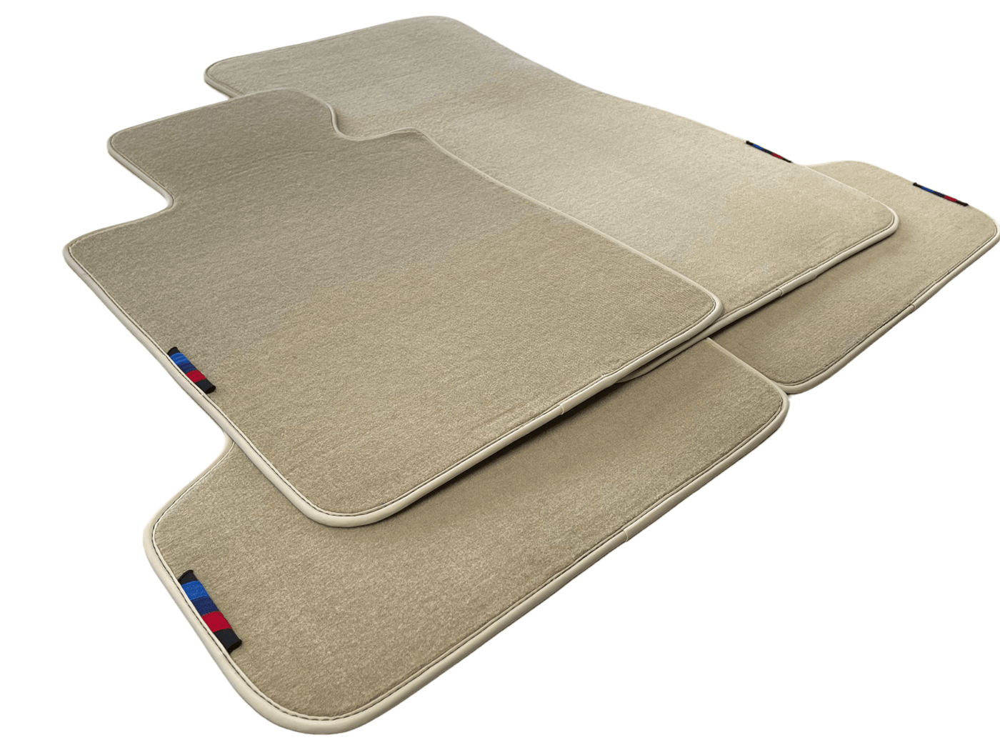 Beige Floor Mats For BMW 1 Series E81 With M Package - AutoWin