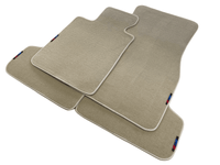 Beige Floor Mats For BMW 7 Series G12 With M Package AutoWin Brand - AutoWin