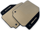 Beige Floor Mats For Ferrari 488 GTB 2016-2022 Carpets With Alcantara Leather - AutoWin