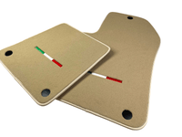 Beige Floor Mats For Ferrari 599 Coupe 2006-2012 Italian Edition - AutoWin